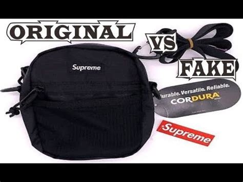 supreme shoulder bag fw17 authentic vs fake|how to identify a false supreme.